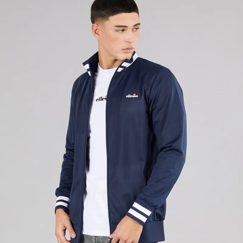 Outlet Ellesse Herre Lochi Track Jakke Navy Marineblå