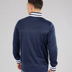 Outlet Ellesse Herre Lochi Track Jakke Navy Marineblå