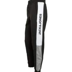 New JACK & JONES Herre Logo Blocking Joggingbukser Sort