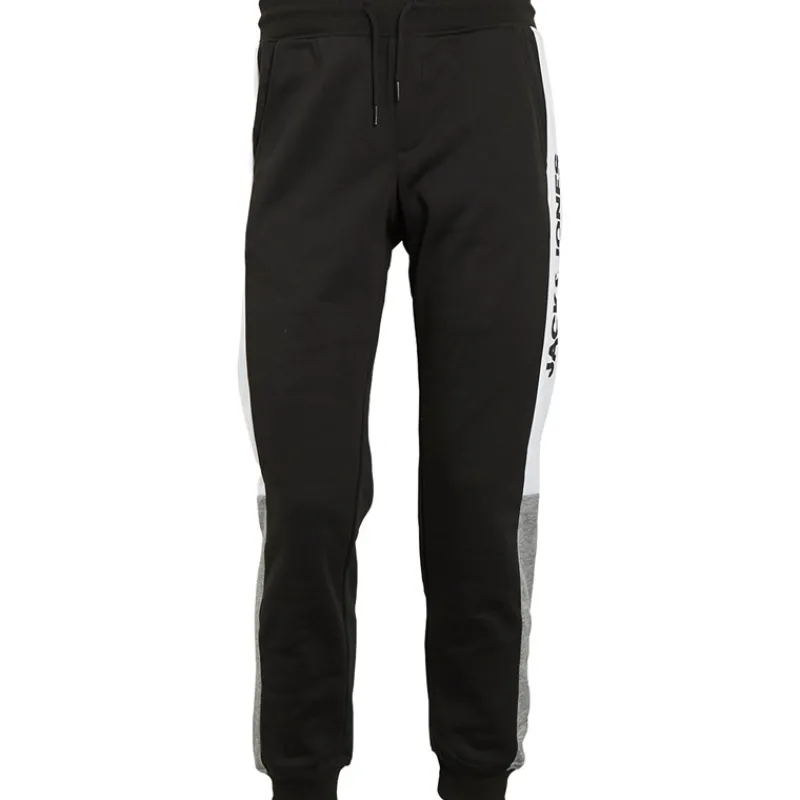 New JACK & JONES Herre Logo Blocking Joggingbukser Sort