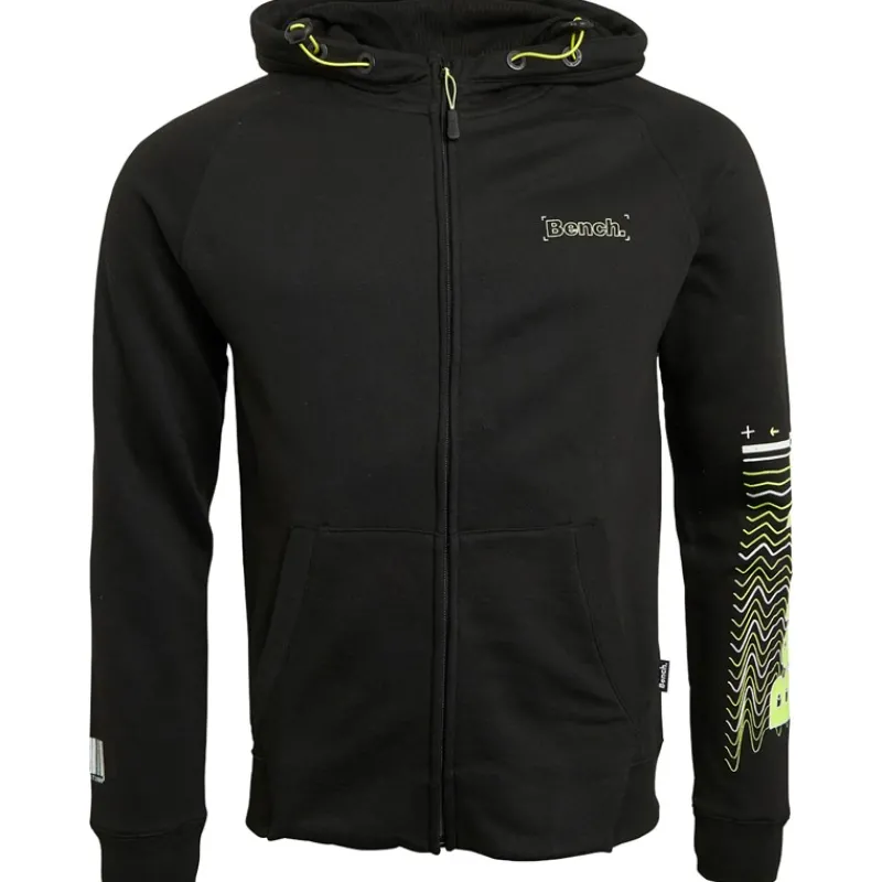 Bench Herre Lucian lynlås hættetrøje sort