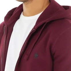 Sale French Connection Herre lynlås hættetrøje Chateaux/​Marine Vinrød