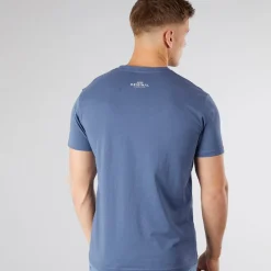 Online Crosshatch Herre Mappedout T-Shirt Denim