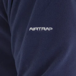 Outlet Trespass Herre Masonville 1/​2 lynlås Micro Fleece Blå Blå