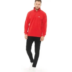 Hot Trespass Herre Masonville 1/​2 Lynlås Micro Fleece Rød Rød