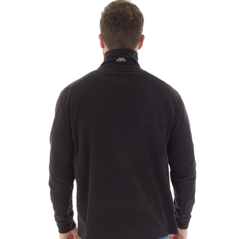 Hot Trespass Herre Masonville 1/2 lynlås Mikro Fleece Sort