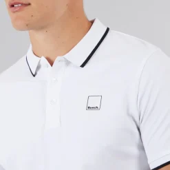 New Bench Herre Mata Polo T-shirt Hvid