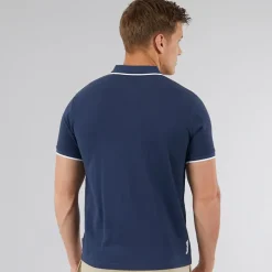 New Bench Herre Mata Polo T-shirt Navy Marineblå