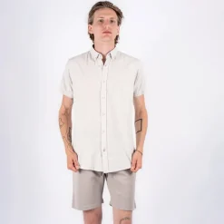 Online Marcus Herre Maxton Skjorter med korte ærmer beige