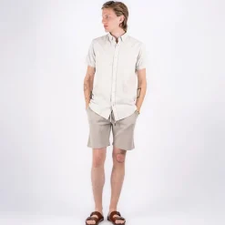 Online Marcus Herre Maxton Skjorter med korte ærmer beige