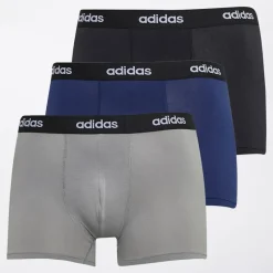 Discount adidas Herre Micro Flex Bomuld Tre Pak Underbukser Sort/​Grå/​Navy Flerfarvet