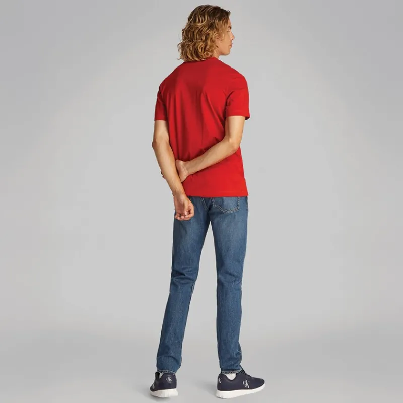 New Calvin Klein Jeans Herre Monologo T-shirt Dyb Magma