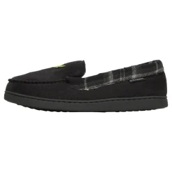 Clearance Lyle And Scott Vintage Herre Montague Mocassin-Tøfler /​Grå Tjek Sort