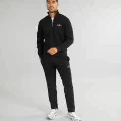 Best JACK & JONES Herre Mountain Åben Kant 1/​4 Træningsdragt Sort