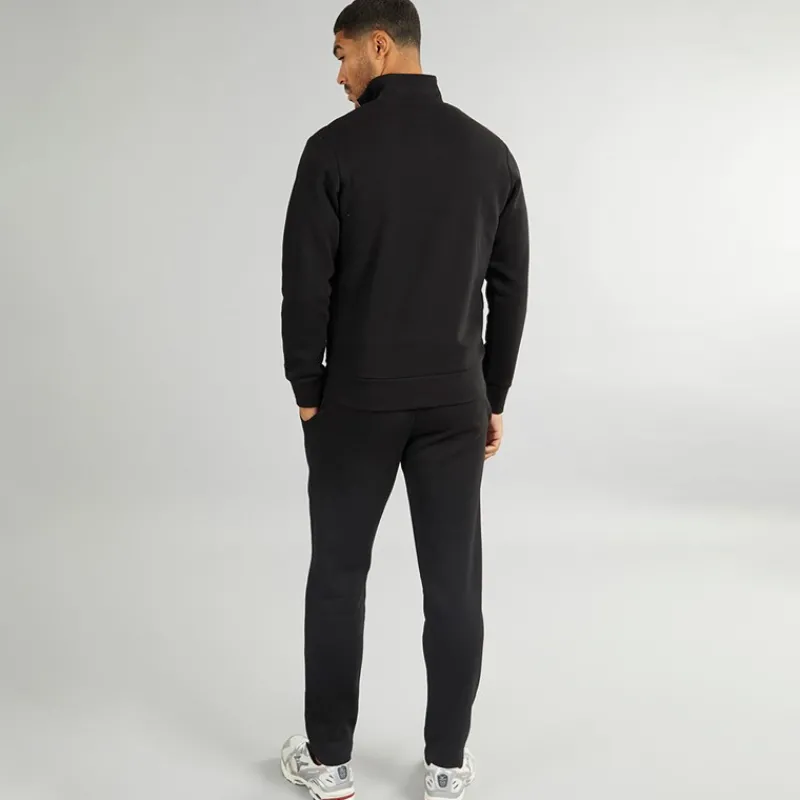 Best JACK & JONES Herre Mountain Åben Kant 1/4 Træningsdragt Sort
