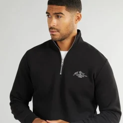 Best JACK & JONES Herre Mountain Åben Kant 1/4 Træningsdragt Sort