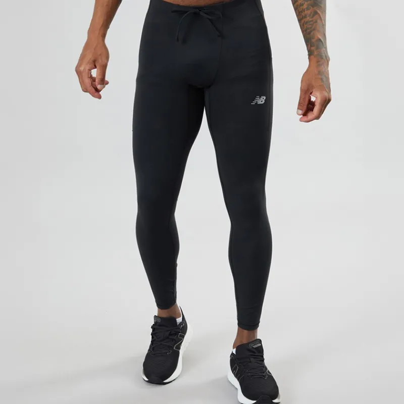 New New Balance Herre NB Sleek Pocket Løbe Tights Sort