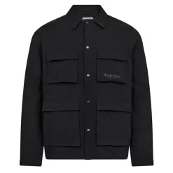 New Resteröds Herre Nylon Overshirt Sort