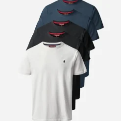 Online MCS Herre Ohio Fem Pak T-shirts Mørk Safir/​Mørk Safir/​Skoæske/​Skoæske/​Hvid Darksap/​Darksap/​Taps/​Taps/​Whi Flerfarvet