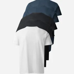 Online MCS Herre Ohio Fem Pak T-shirts Mørk Safir/​Mørk Safir/​Skoæske/​Skoæske/​Hvid Darksap/​Darksap/​Taps/​Taps/​Whi Flerfarvet