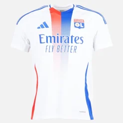 Discount adidas Herre OL Olympique Lyon 24/25 Hjemme Trøje Hvid