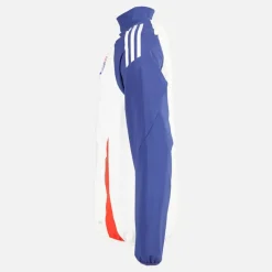 Outlet adidas Herre OL Olympique Lyon Præsentationsjakke White Tint/Midnight Indigo/Bright Red