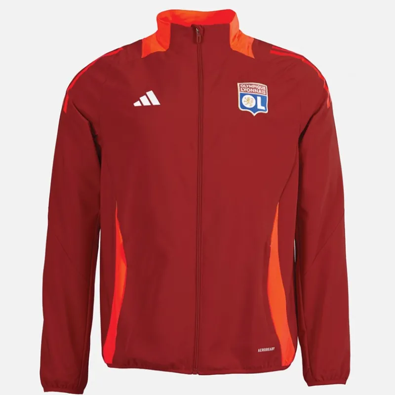 Online adidas Herre OL Olympique Lyon Præsentationsjakke Team Power Red 2