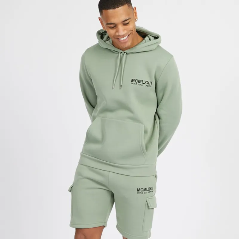 Clearance Brave Soul Herre Optimér Co-ord Mint Grøn