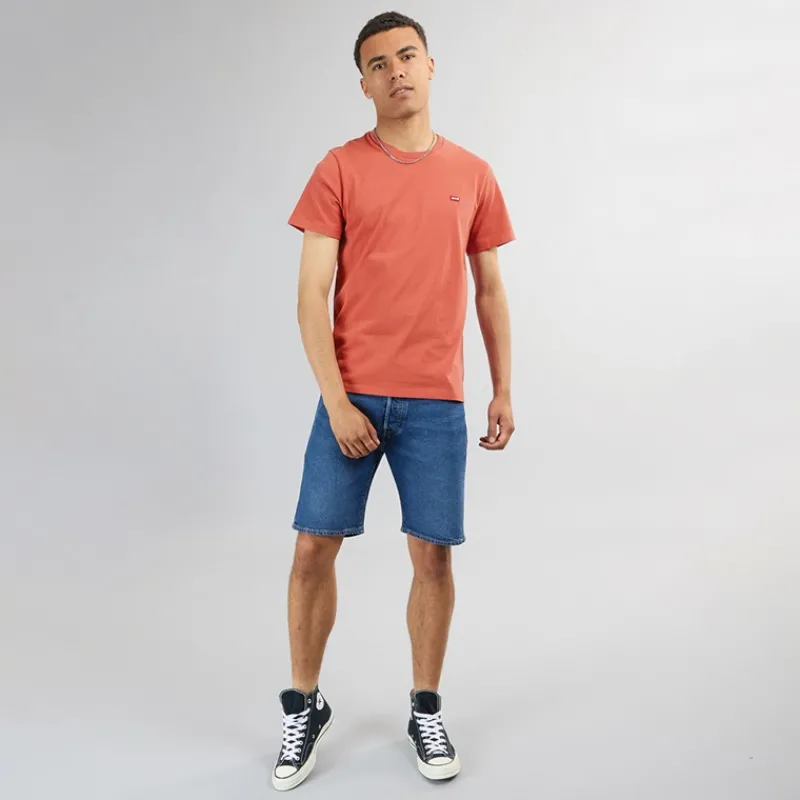 Clearance Levi's Herre Original HM T-Shirt Sundown Rød