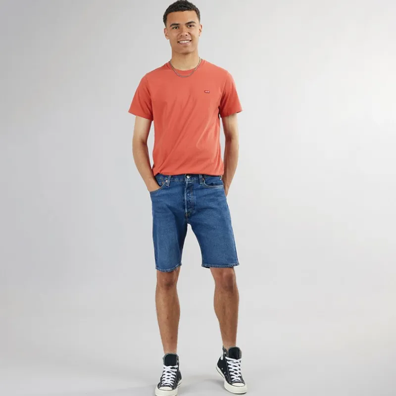 Clearance Levi's Herre Original HM T-Shirt Sundown Rød