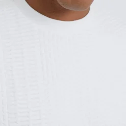 Hot Brave Soul Herre Oversized Fit Miska T-shirt Creme