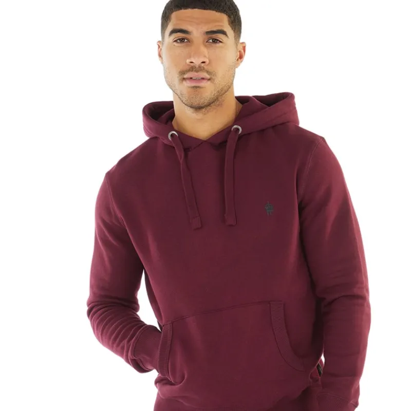 Outlet French Connection Herre Oversized Hoodie Chateaux Bordeaux