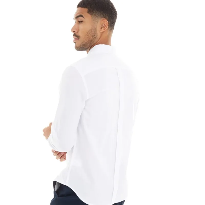 Sale Ben Sherman Herre Oxford Langærmet shirts Hvid