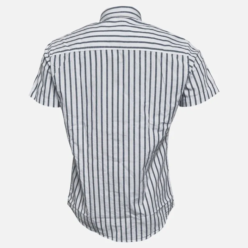 Hot JACK & JONES Herre Oxford Stripe Skjorter med korte ærmer Blå