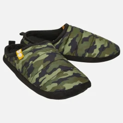 New Crosshatch Herre Padfoot Pudede Tøfler Camo Oliven