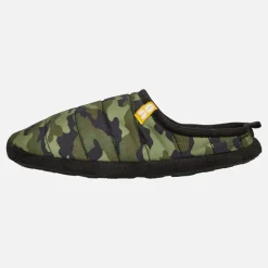 New Crosshatch Herre Padfoot Pudede Tøfler Camo Oliven