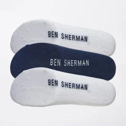 Hot Ben Sherman Herre 6-pak Boxer og 6-pak Sokke Gavesæt Hvid/​Sort/​Navy Flerfarvet