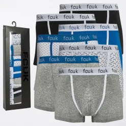Sale French Connection Herre 7-pak Underbukser FCUK10 Sort/​Sort/​Lysegrå Melange/​Prince/​Hvid Prince Prik/​Lysegrå Melange/​Hvid Sort FCUK