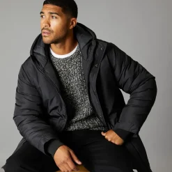 Online French Connection Herre Parka Jakke Sort