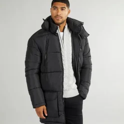 French Connection Herre Parka Lynlåsjakke Sort