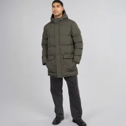 Hot French Connection Herre Parka Row Jakke Khaki kakigrøn