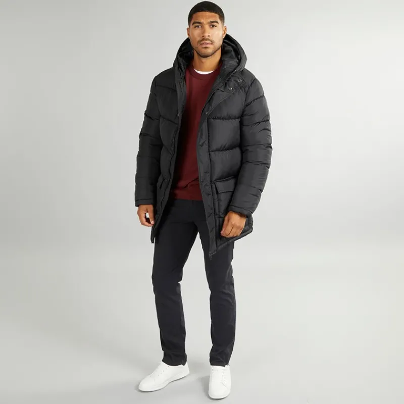 Discount French Connection Herre Parka Row Jakke Sort
