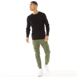 Hot JACK & JONES Herre Paul Warner AKM 111 Cargobukser Olivengrøn Lys Khaki