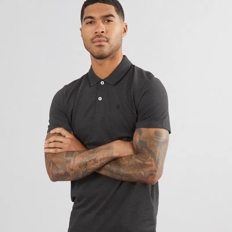 Sale JACK & JONES Herre Paulos Kortærmet poloer Grå Mørk grå mergel