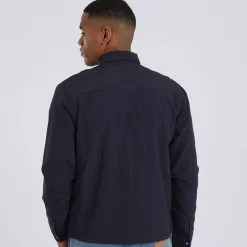 Discount Brave Soul Herre Pearson Shacket Marineblå