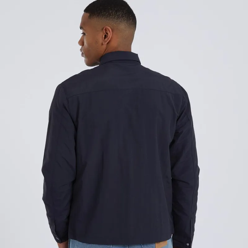 Discount Brave Soul Herre Pearson Shacket Marineblå