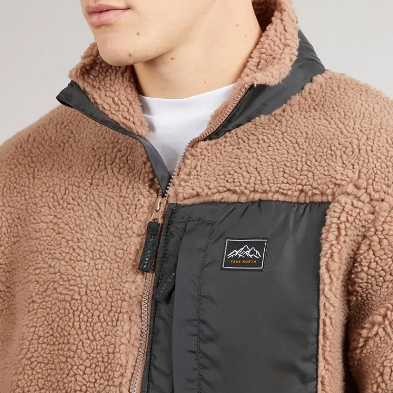 Outlet True North Herre Pile Jakke Bark Brun