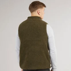 New True North Herre Pile Vest Tarmac Brun
