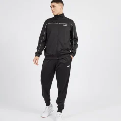 Hot Puma Herre Piping Poly Træningsdragt Sort