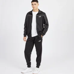 Hot Puma Herre Piping Poly Træningsdragt Sort
